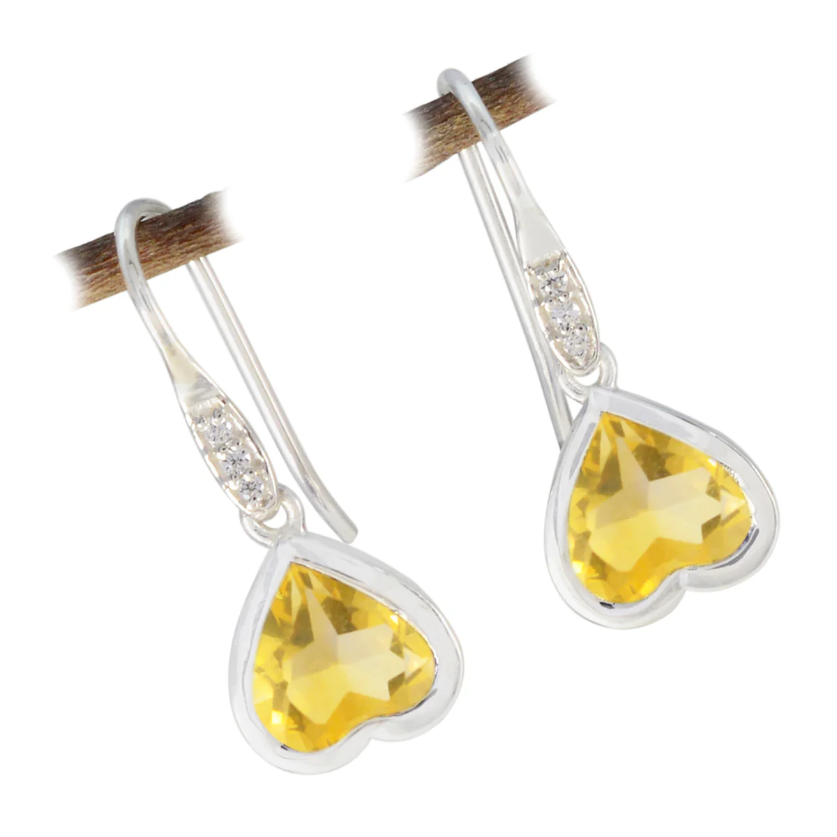 Citrine Latin American Ayaka multiple Dangle Yellow 925 Sterling Silver Earring - Image 3