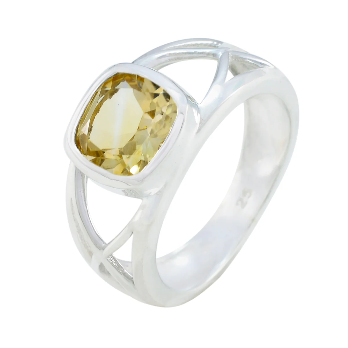 Citrine Solitaire Moroccan 925 Sterling Silver Yellow Gemstones Tiny Cultural Ring Jewellery - Image 2