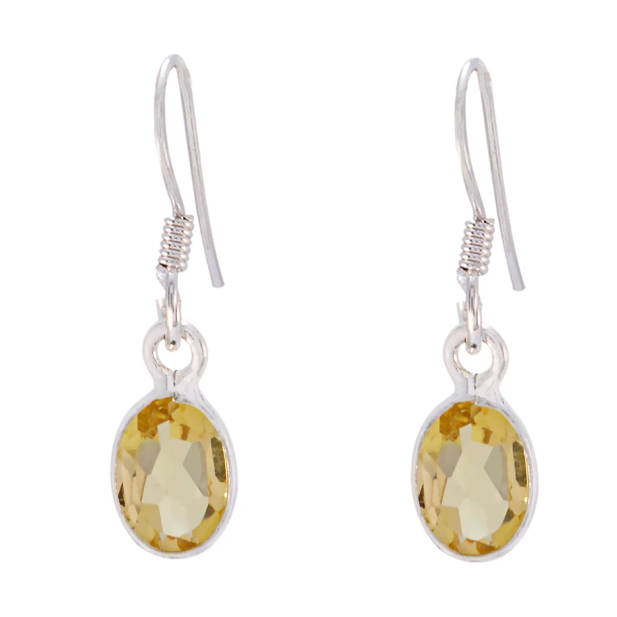 Citrine Turkish Amelia multiple Dangle Yellow Silver Earring