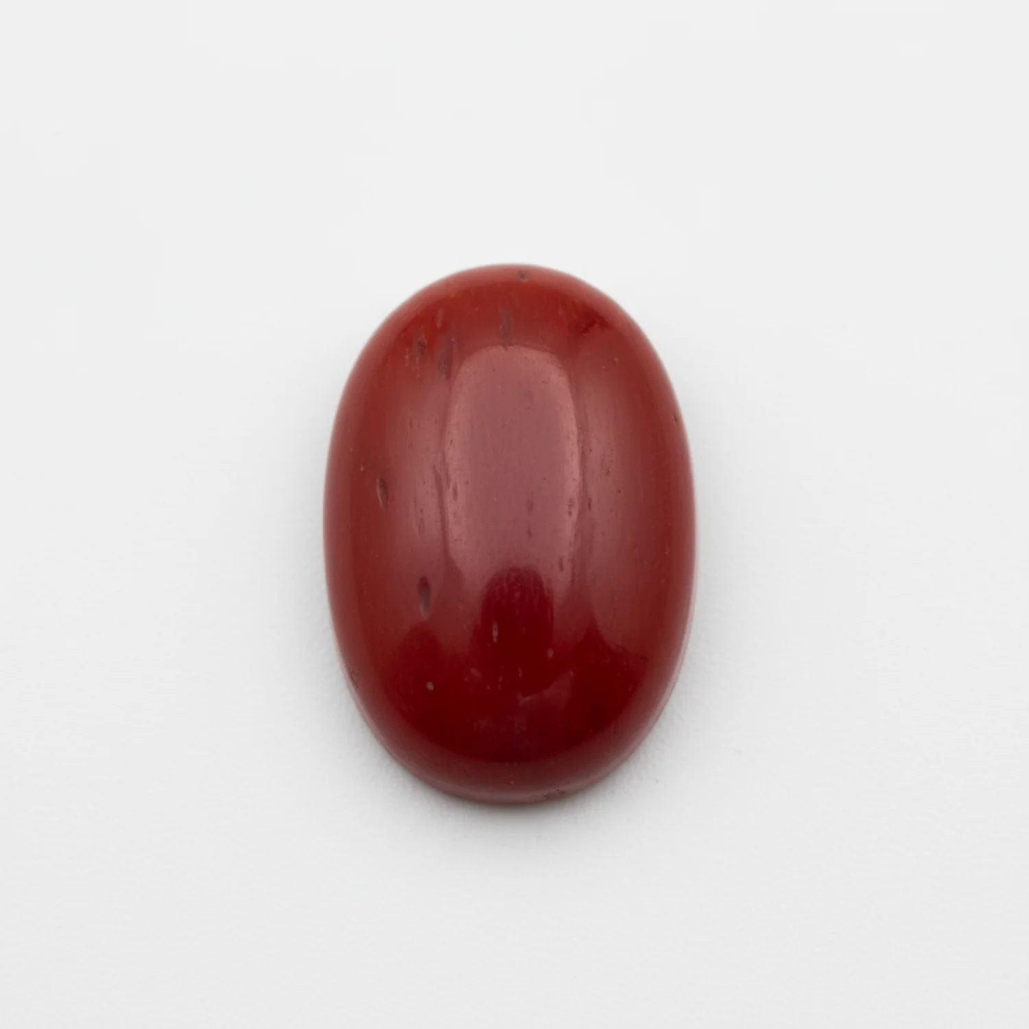 Coral 1PC Medium 7x10 MM Oval Cabochon Red Splendid Precious Semi Precious Gemstone - Image 2