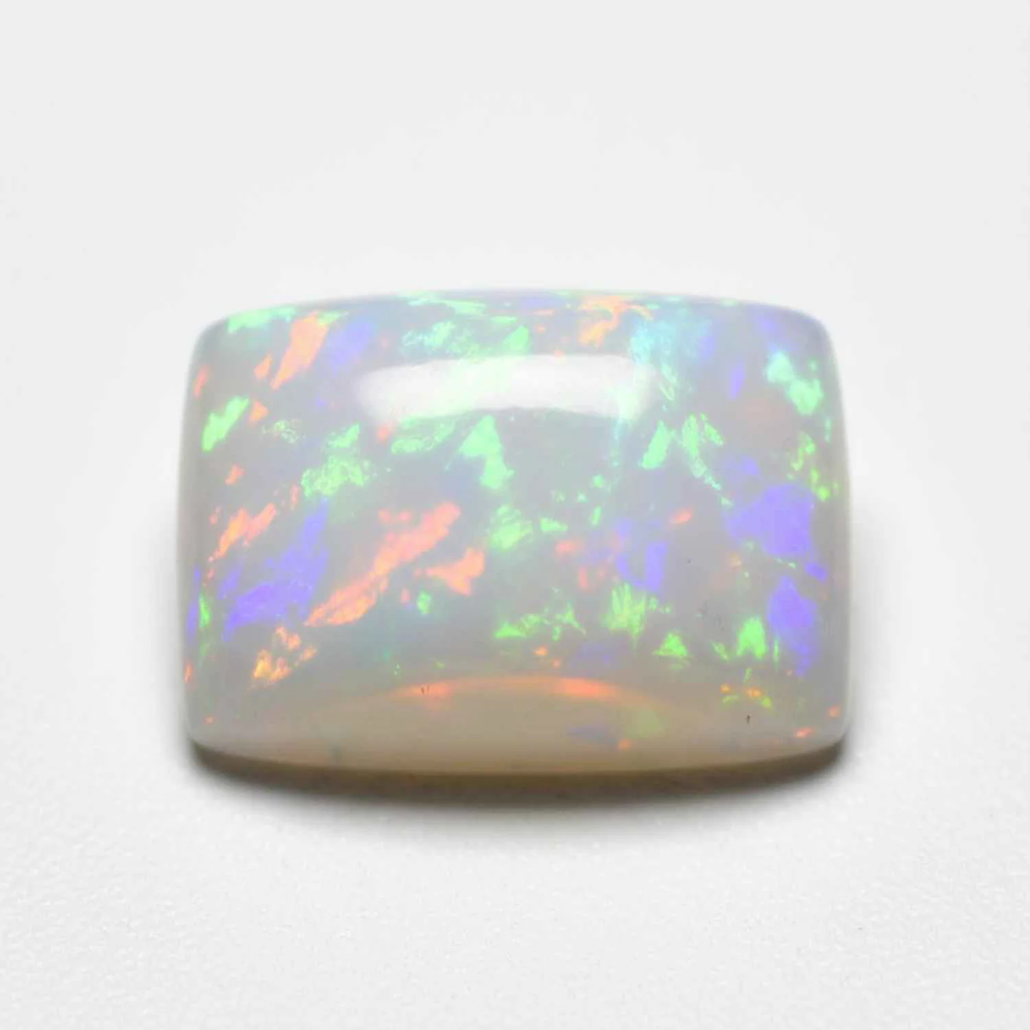 Created Opal 1PC Large 10x12 MM Emerald Cabochon White Pure semi Precious Loose Gemstones