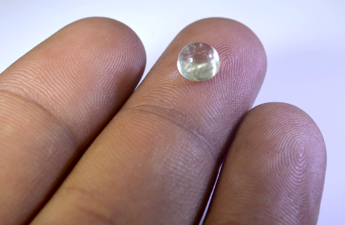 Crystal Quartz 10PC Tiny 3x3 MM Round Cabochon White Brilliant semi Precious Precious Gemstone - Image 4