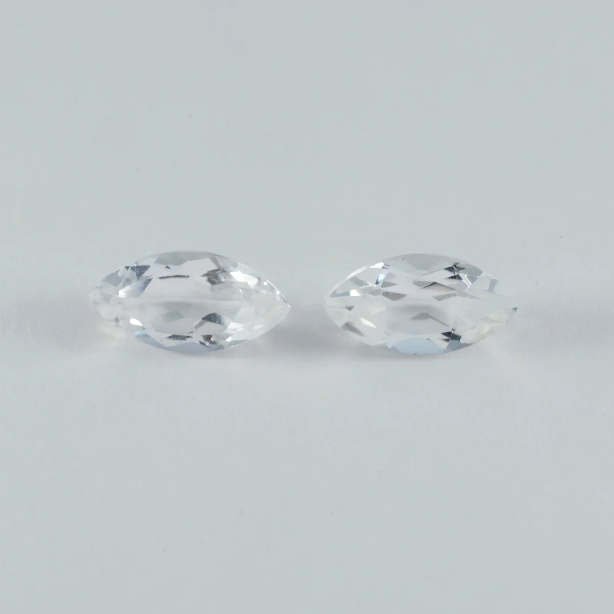 Crystal Quartz 1PC Chunky 10x20 MM Marquise Faceted White Fine Semi Precious Gems