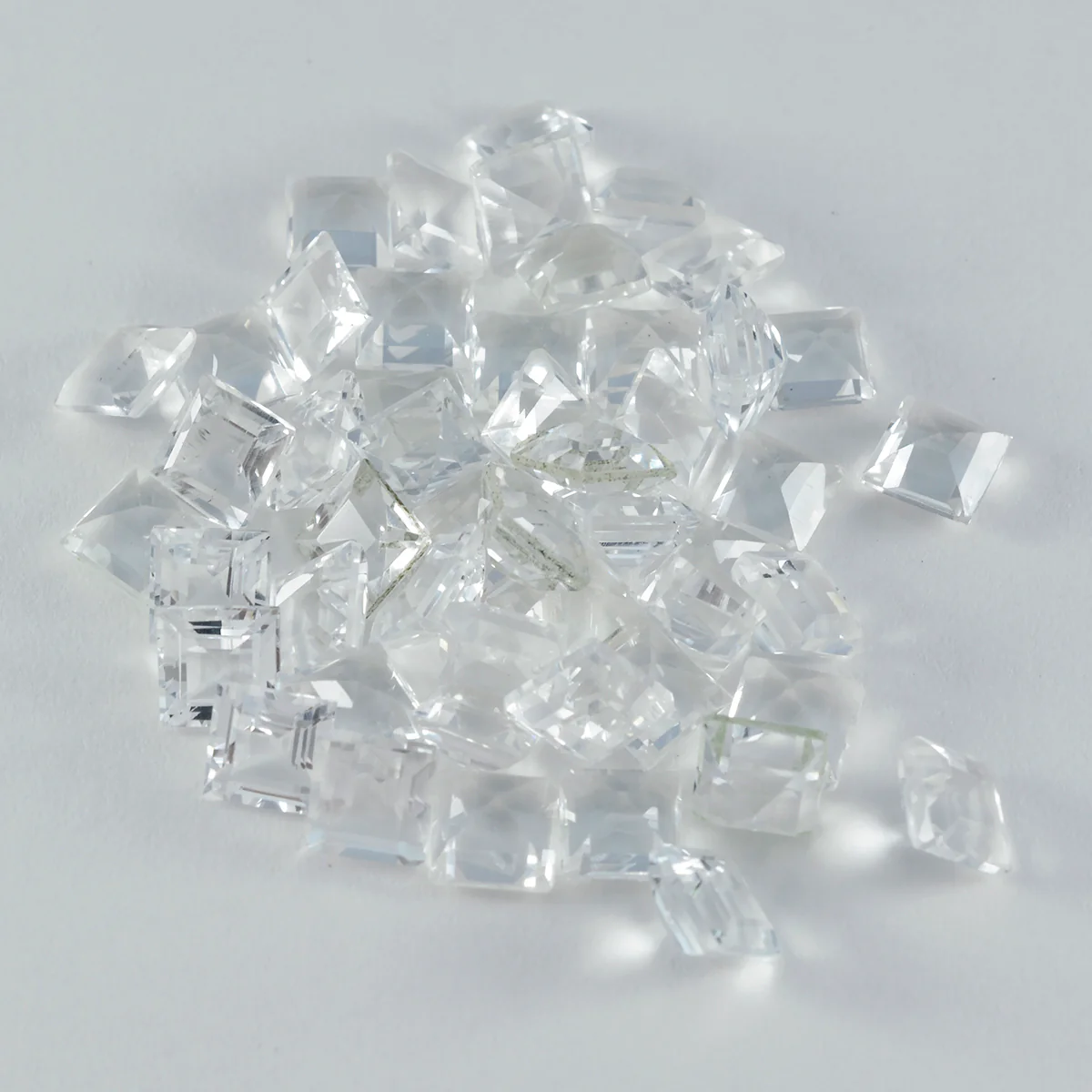 Crystal Quartz 1PC Chunky 13x13 MM Square Faceted White Natural Semi Precious Loose Gemstone - Image 4