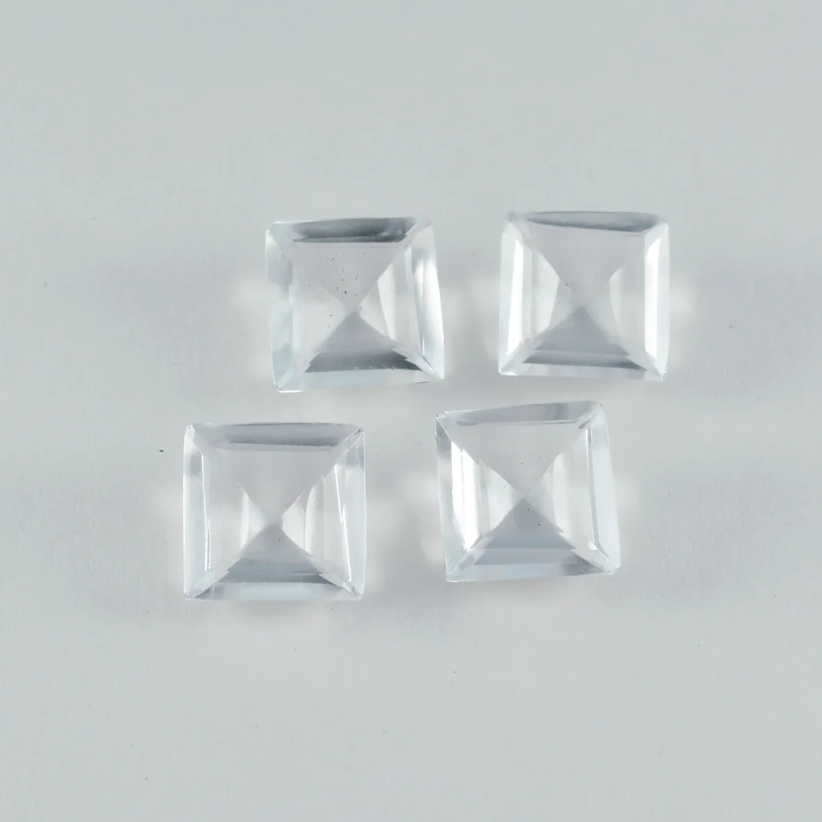 Crystal Quartz 1PC Chunky 16x16 MM Square Faceted White Pure Semi Precious Loose Gems