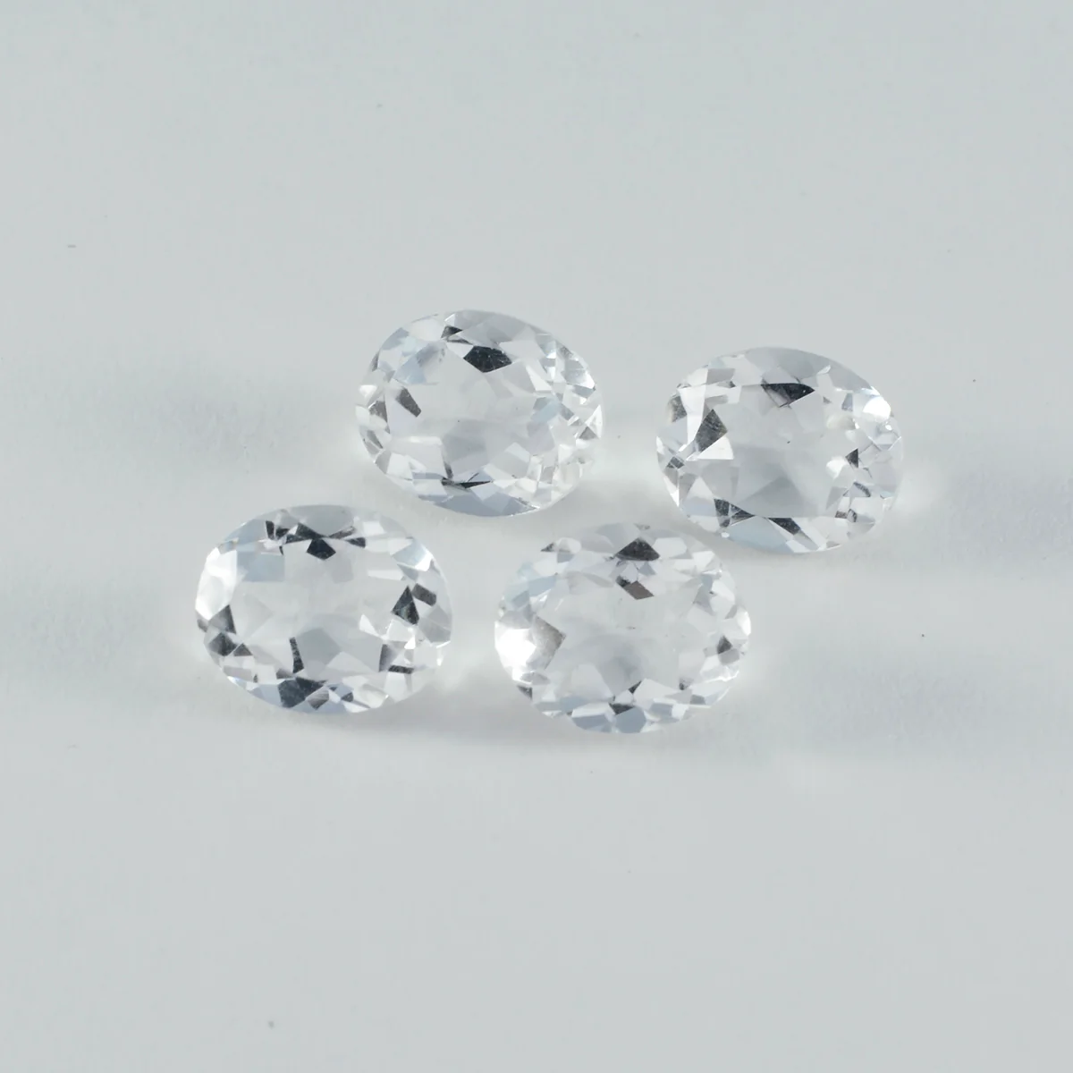 Crystal Quartz 1PC Large 10x14 MM Oval Faceted White Shine Semi Precious Loose Gems
