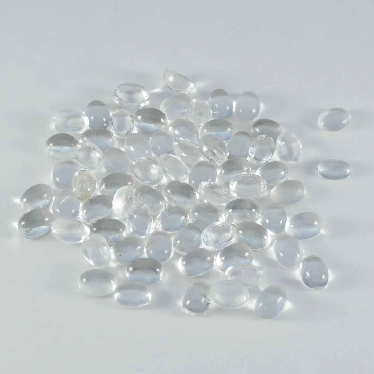Crystal Quartz 1PC Large 8x12 MM Oval Cabochon White Splendid semi Precious Gems - Image 2