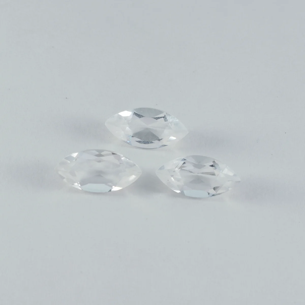 Crystal Quartz 1PC Medium 7x14 MM Marquise Faceted White Lustrous Semi Precious Loose Gemstone