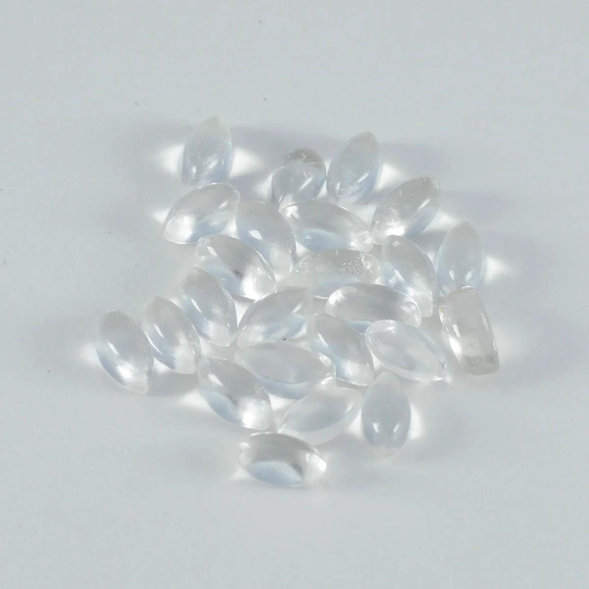 Crystal Quartz 1PC Small 6x12 MM Marquise Cabochon White Fine semi Precious Gems - Image 2