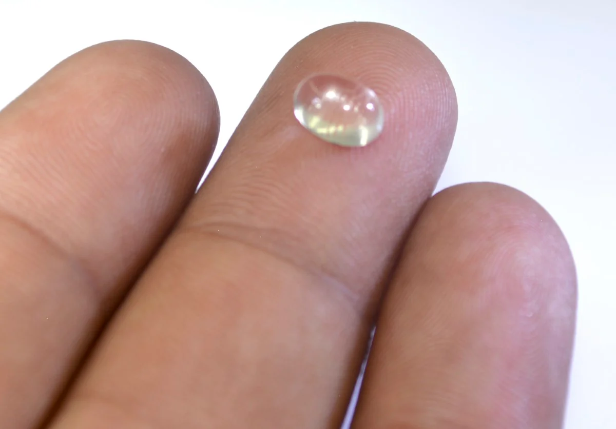 Crystal Quartz 1PC Small 6x8 MM Oval Cabochon White Superior semi Precious Gems - Image 4