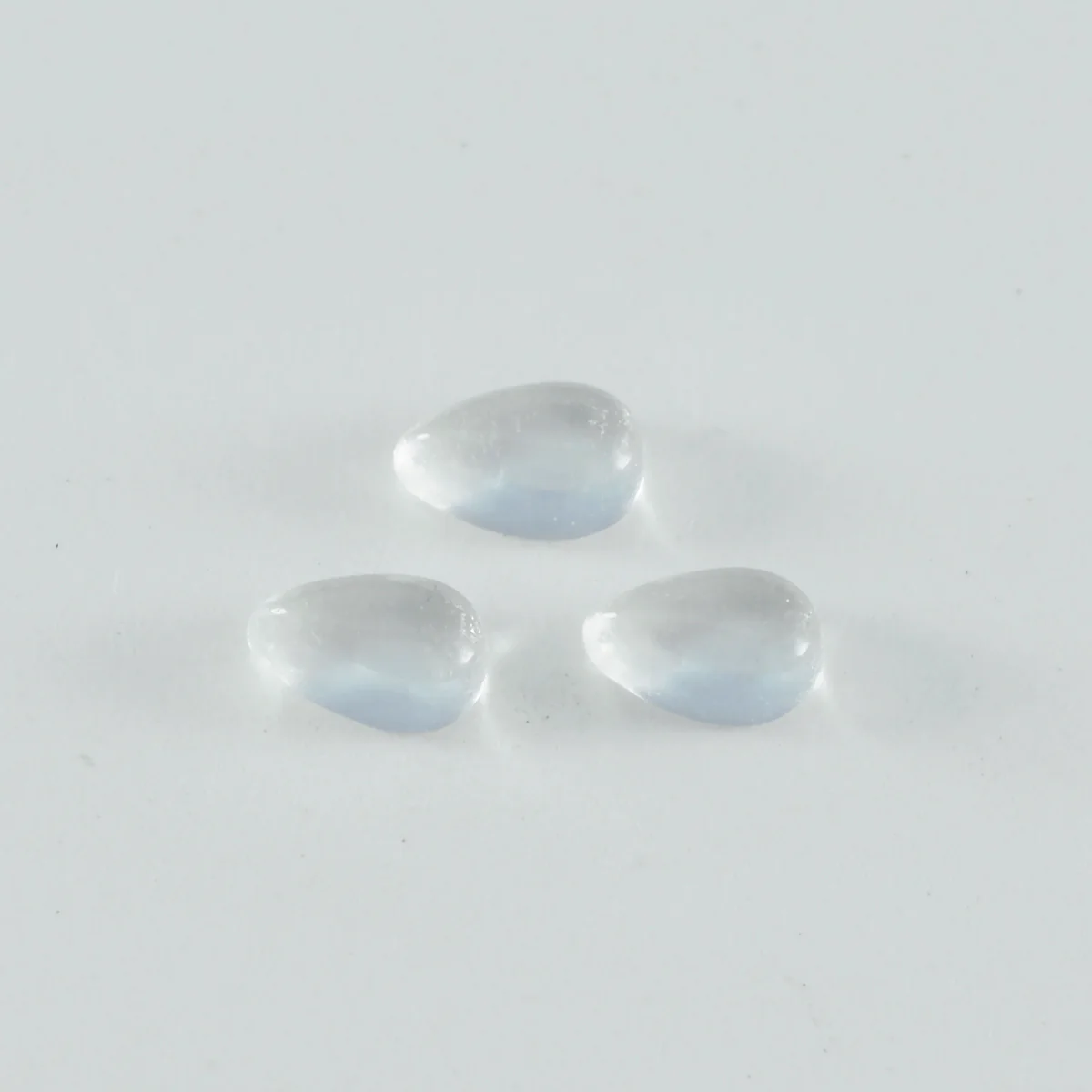 Crystal Quartz 1PC Small 6x9 MM Pear Cabochon White Genuine semi Precious Loose Gems