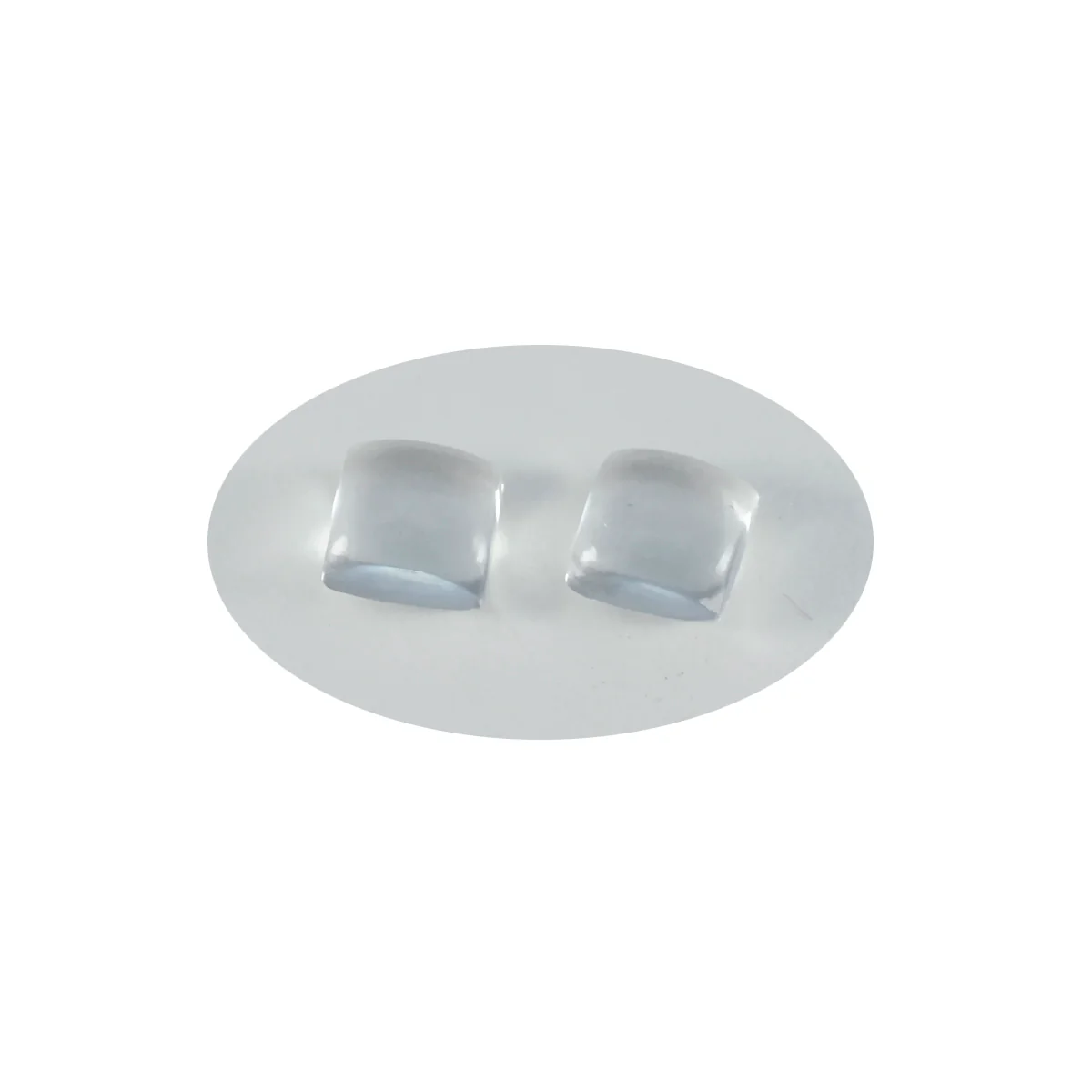 Crystal Quartz 1PC Small 7x7 MM Square Cabochon White Natural semi Precious Semi Precious Gemstone - Image 2