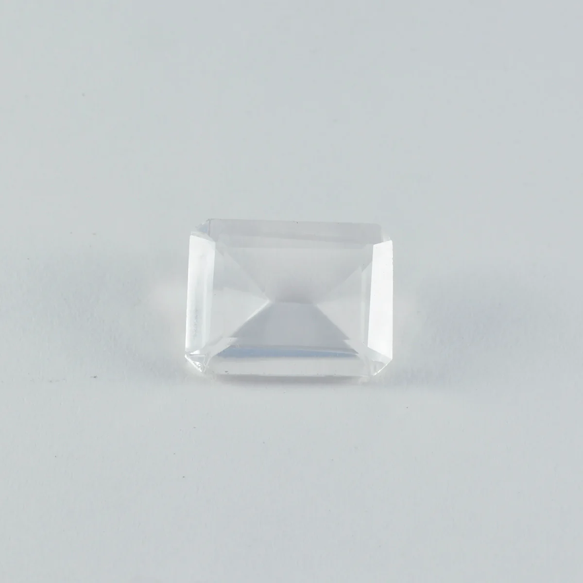 Crystal Quartz 1PC Tiny 5x7 MM Emerald Faceted White Splendid Semi Precious Gems