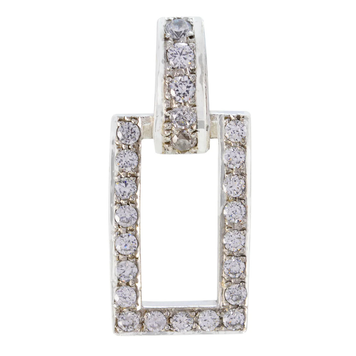 Crystal Quartz Whisper-thin Indian Silver multiple Liyana Abstract White Pendant Jewelry