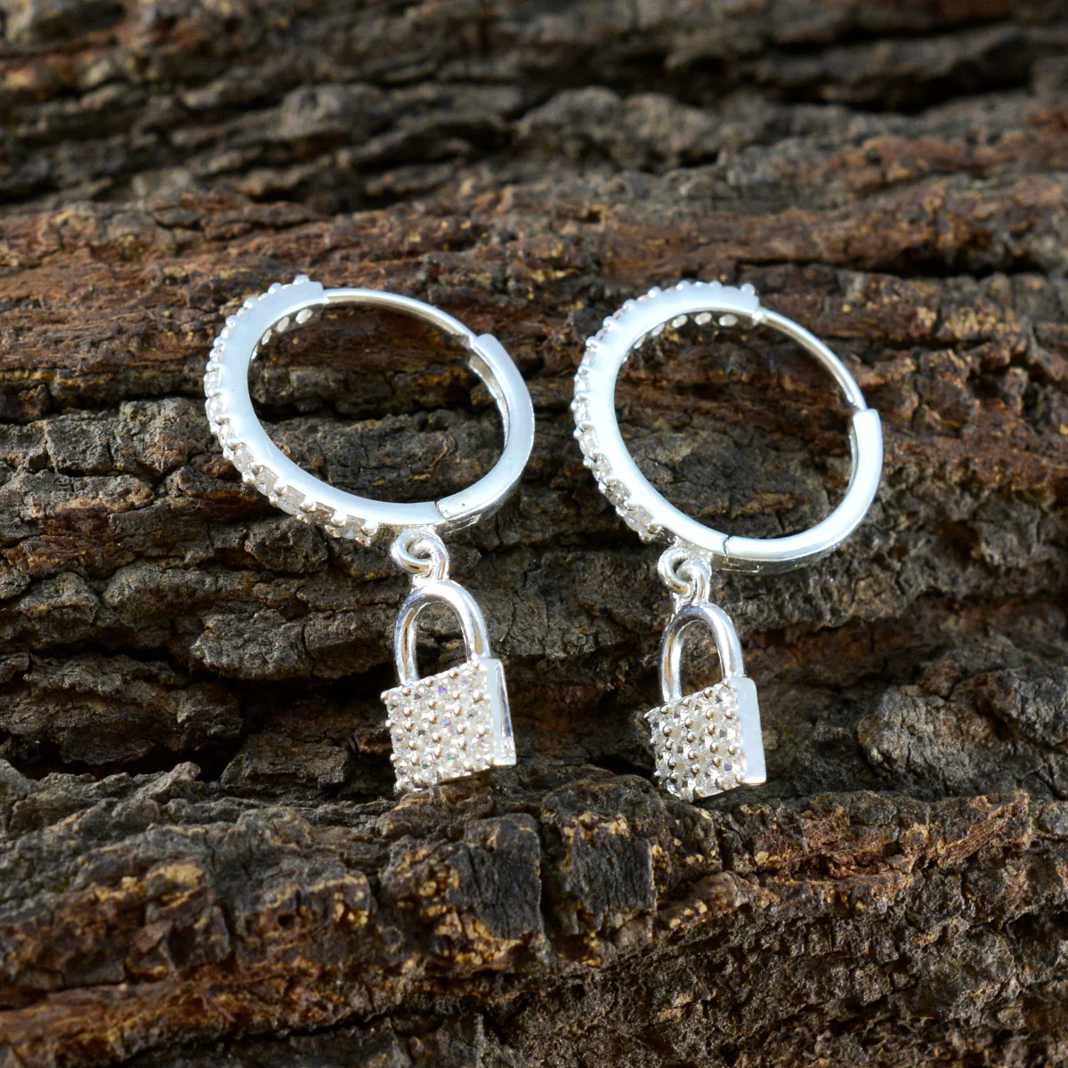 Cubic Zirconia Italian Antonia multiple Stud White Sterling Silver Earring - Image 3