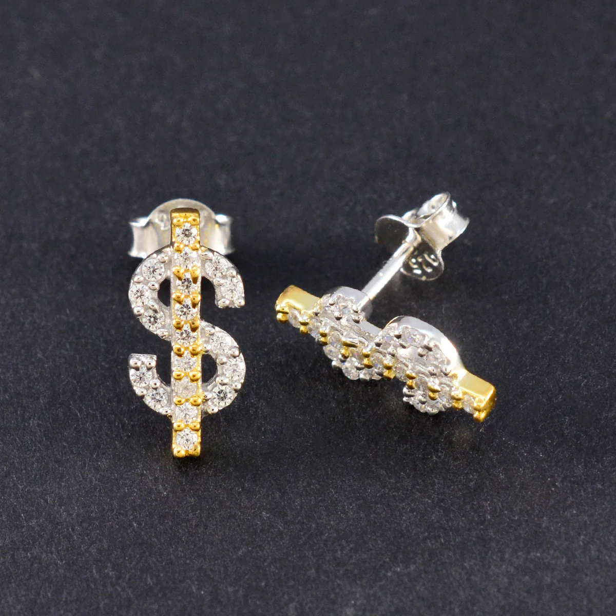 Cubic Zirconia Turkish María multiple Stud White 92.5 Silver Earring - Image 2