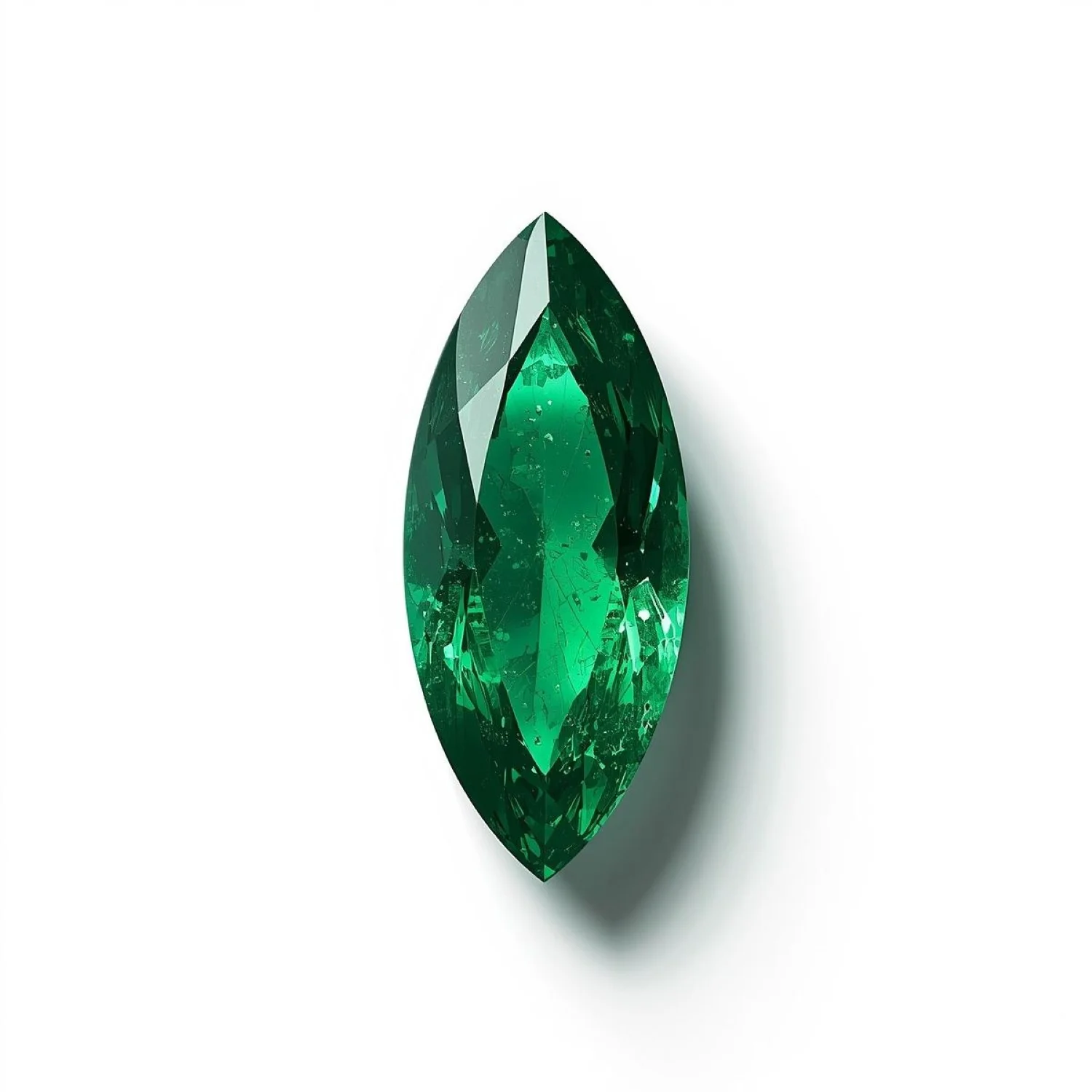 Emerald 10PC Tiny 2.5x5 MM Marquise Faceted Green Luster Precious Loose Gemstones