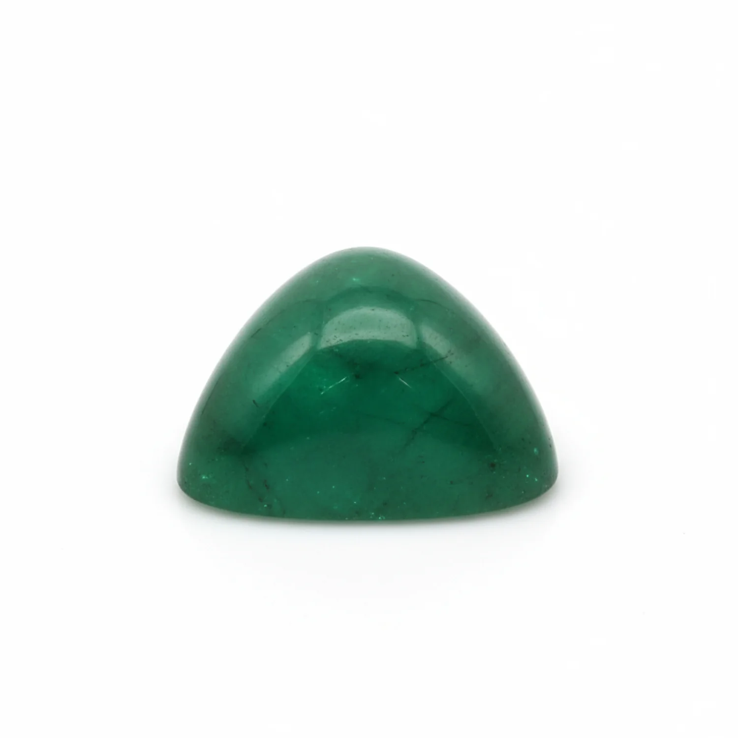 Emerald 10PC Tiny 4x4 MM Triangle Cabochon Green Splendid Precious Loose Gemstone