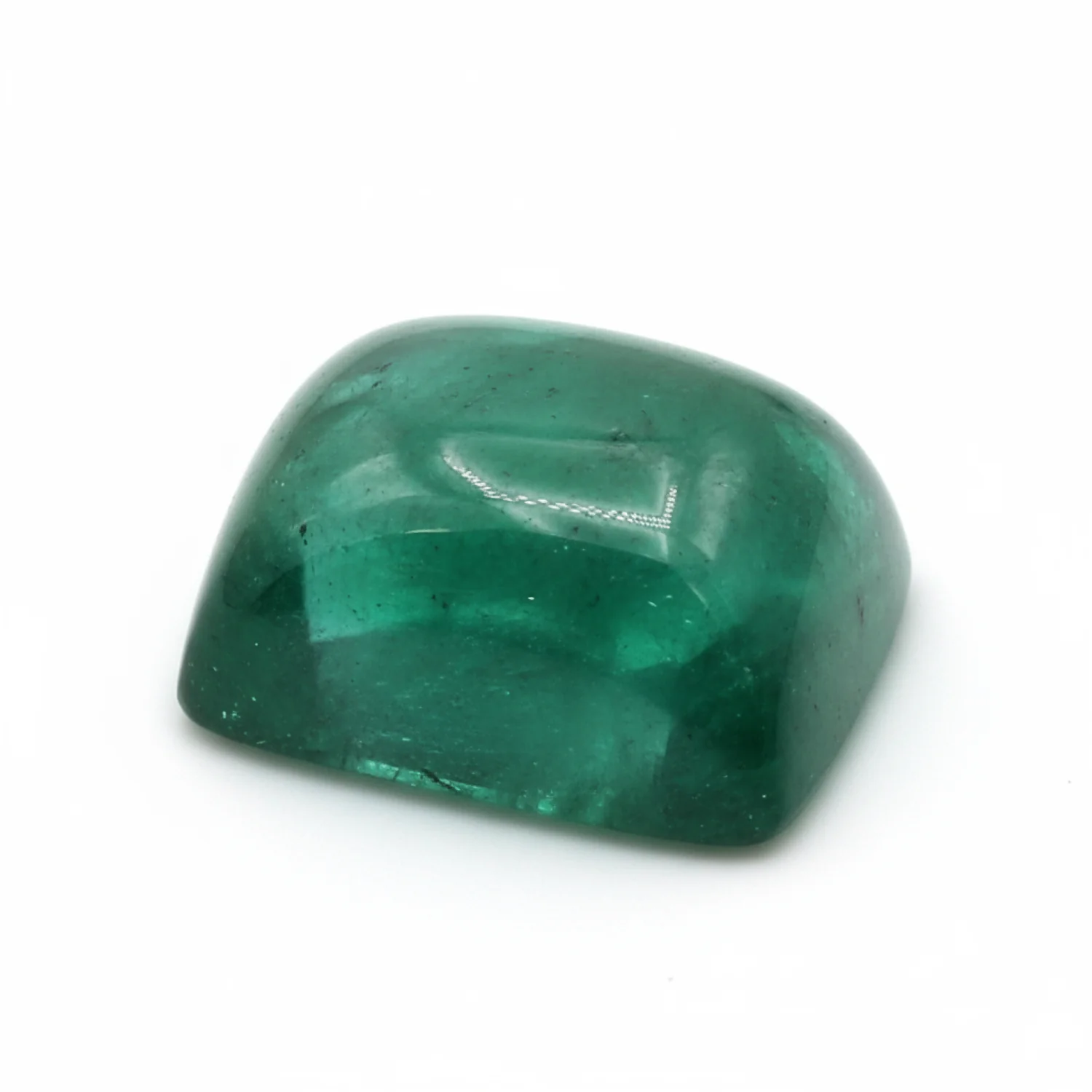 Emerald 10PC Tiny 4x6 MM Emerald Cabochon Green Luster Precious Precious Gemstone - Image 2