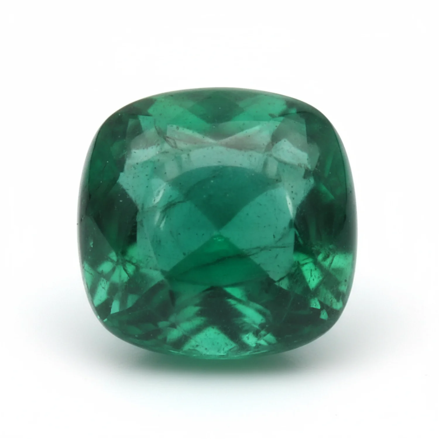 Emerald 10PC Tiny 5x5 MM Cushion Cabochon Green Luster Precious Loose Gems - Image 2