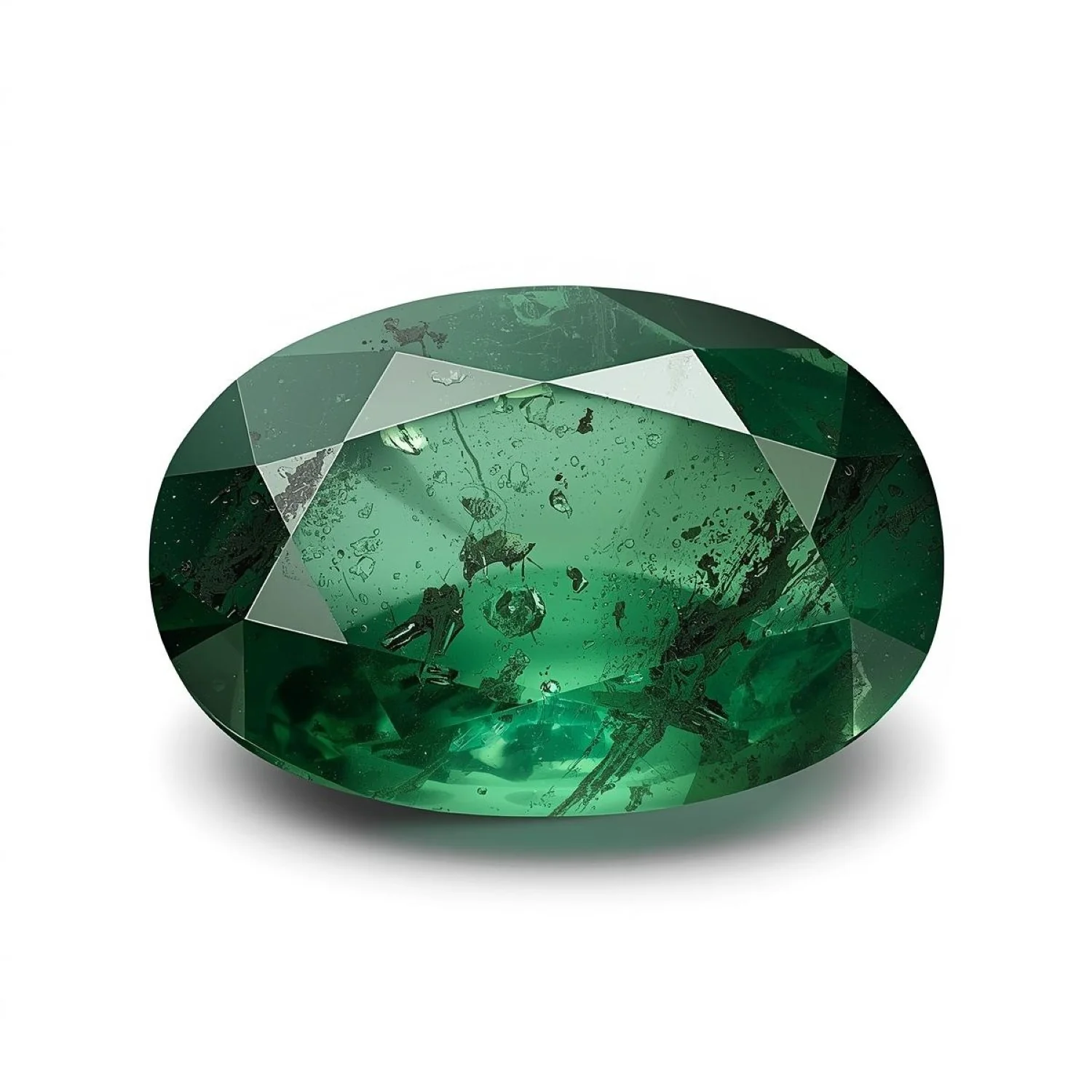 Emerald 1PC Chunky 13x18 MM Oval Faceted Green Genuine Precious Loose Gems - Image 2