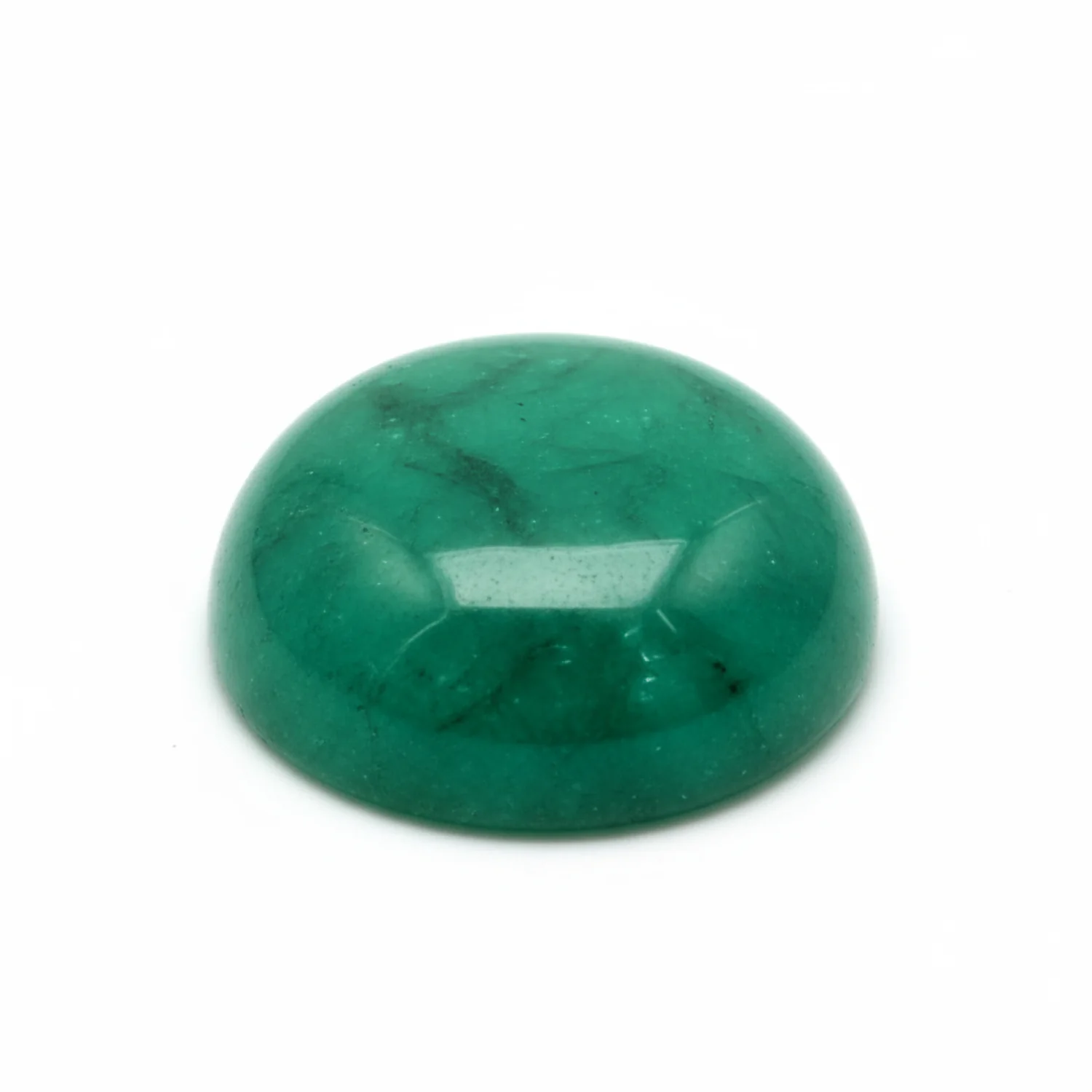 Emerald 1PC Large 11x11 MM Round Cabochon Green Superior Precious Gems - Image 2