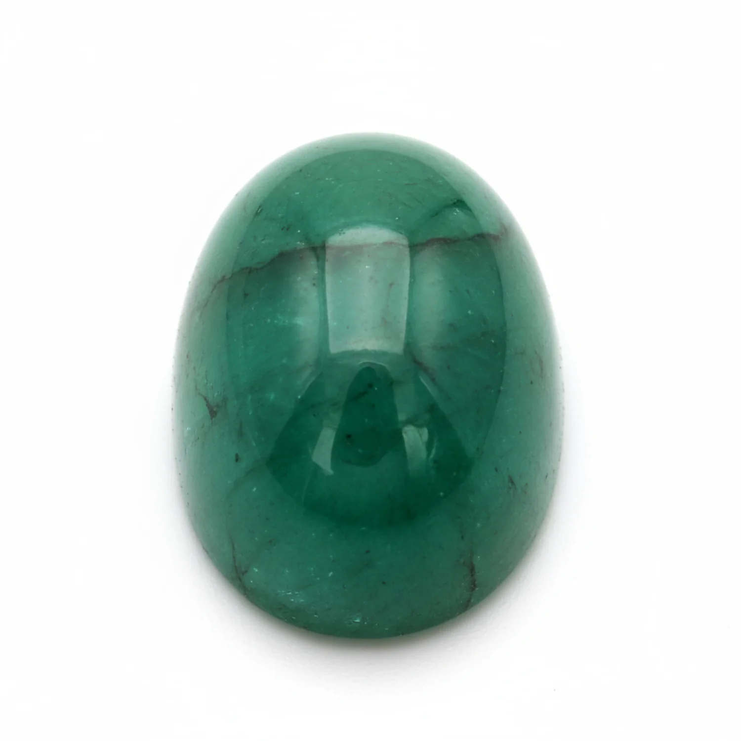 Emerald 1PC Medium 7x10 MM Oval Cabochon Green Fine Precious Gems - Image 2