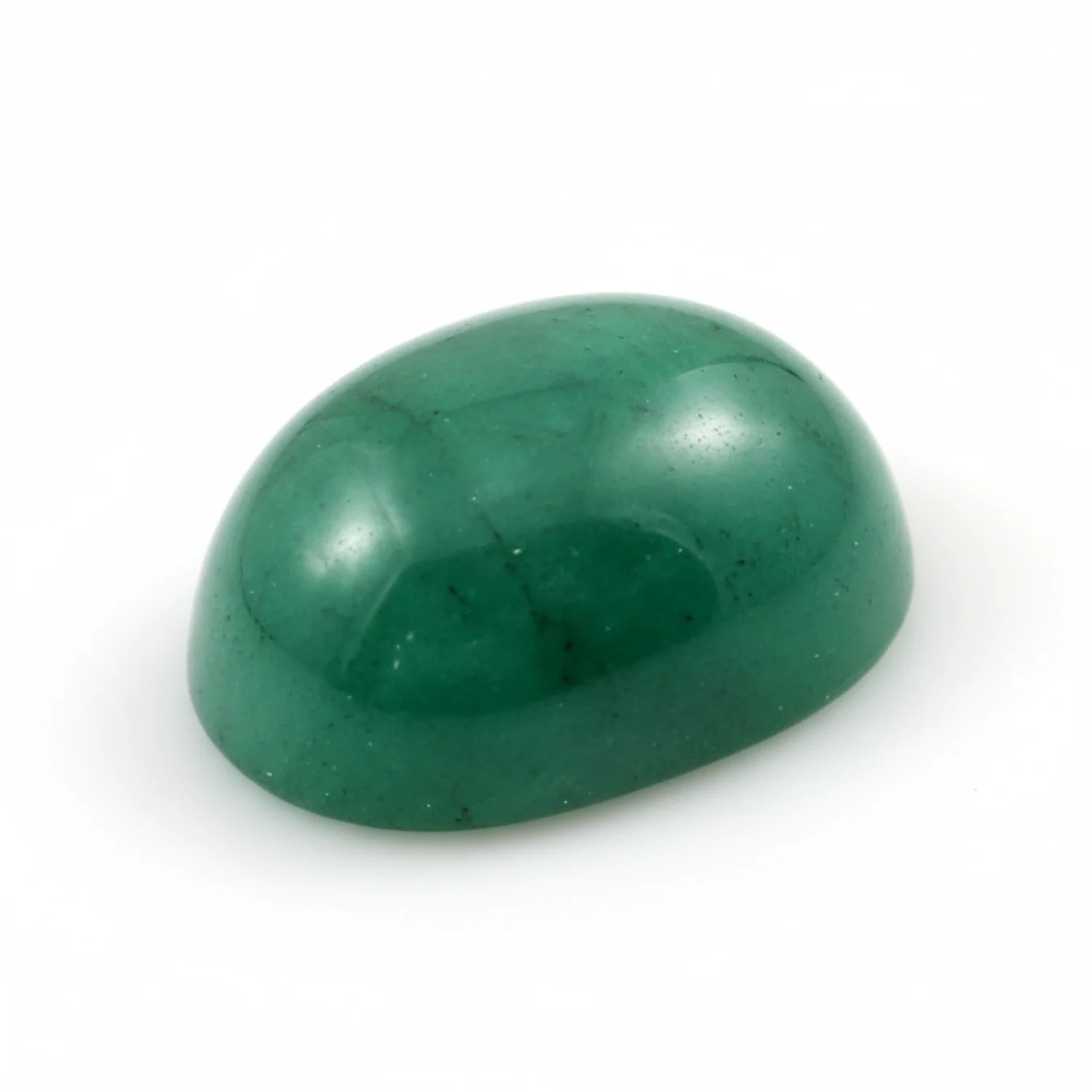 Emerald 1PC Medium 8x10 MM Oval Cabochon Green High-Quality Precious Loose Gems - Image 2