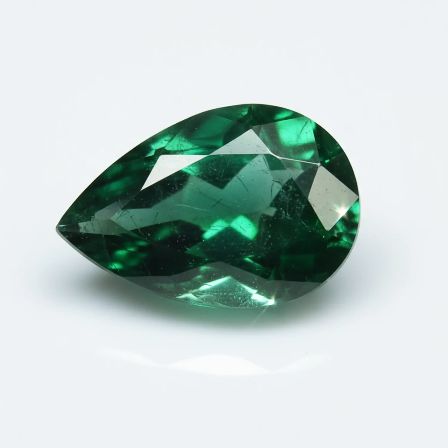 Emerald 1PC Small 6x8 MM Pear Faceted Green Genuine Precious Loose Gems - Image 2