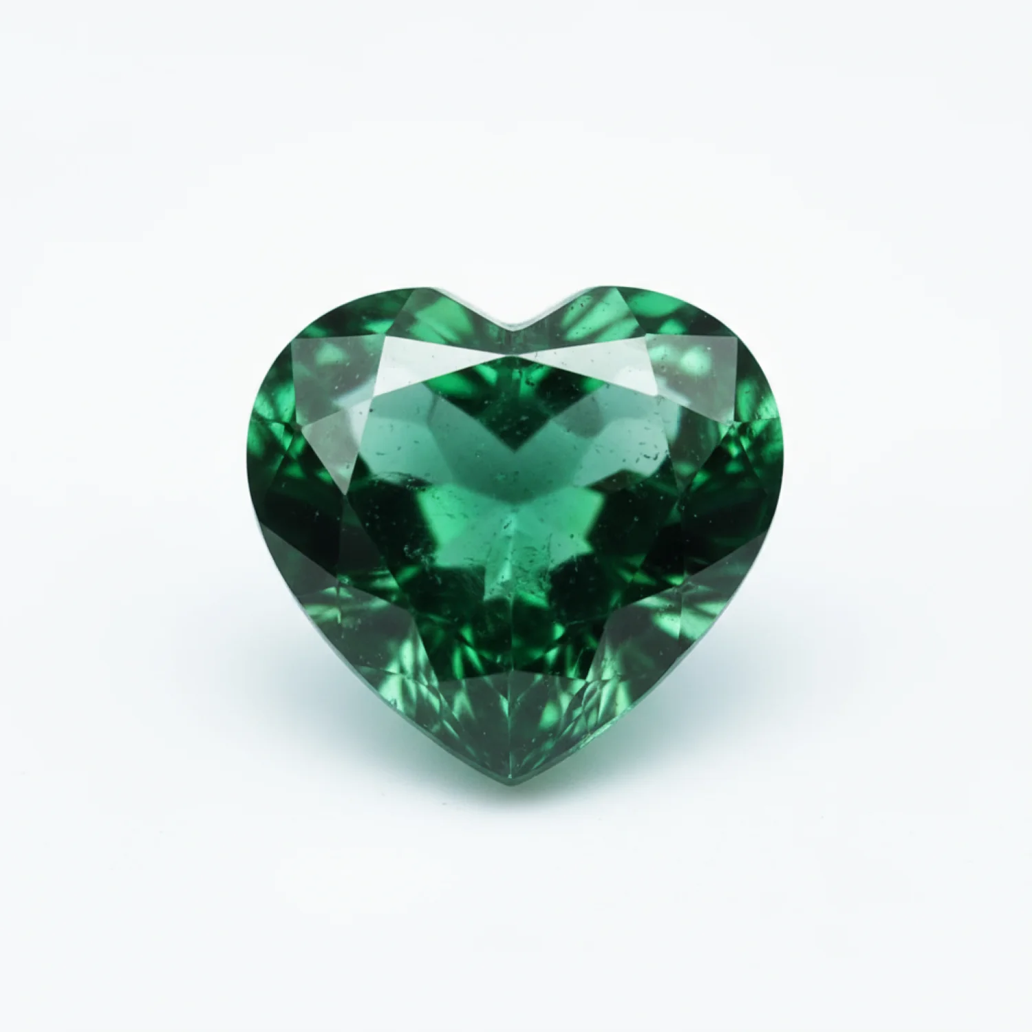 Emerald 1PC Tiny 6x6 MM Heart Faceted Green Polished Precious Loose Gemstones