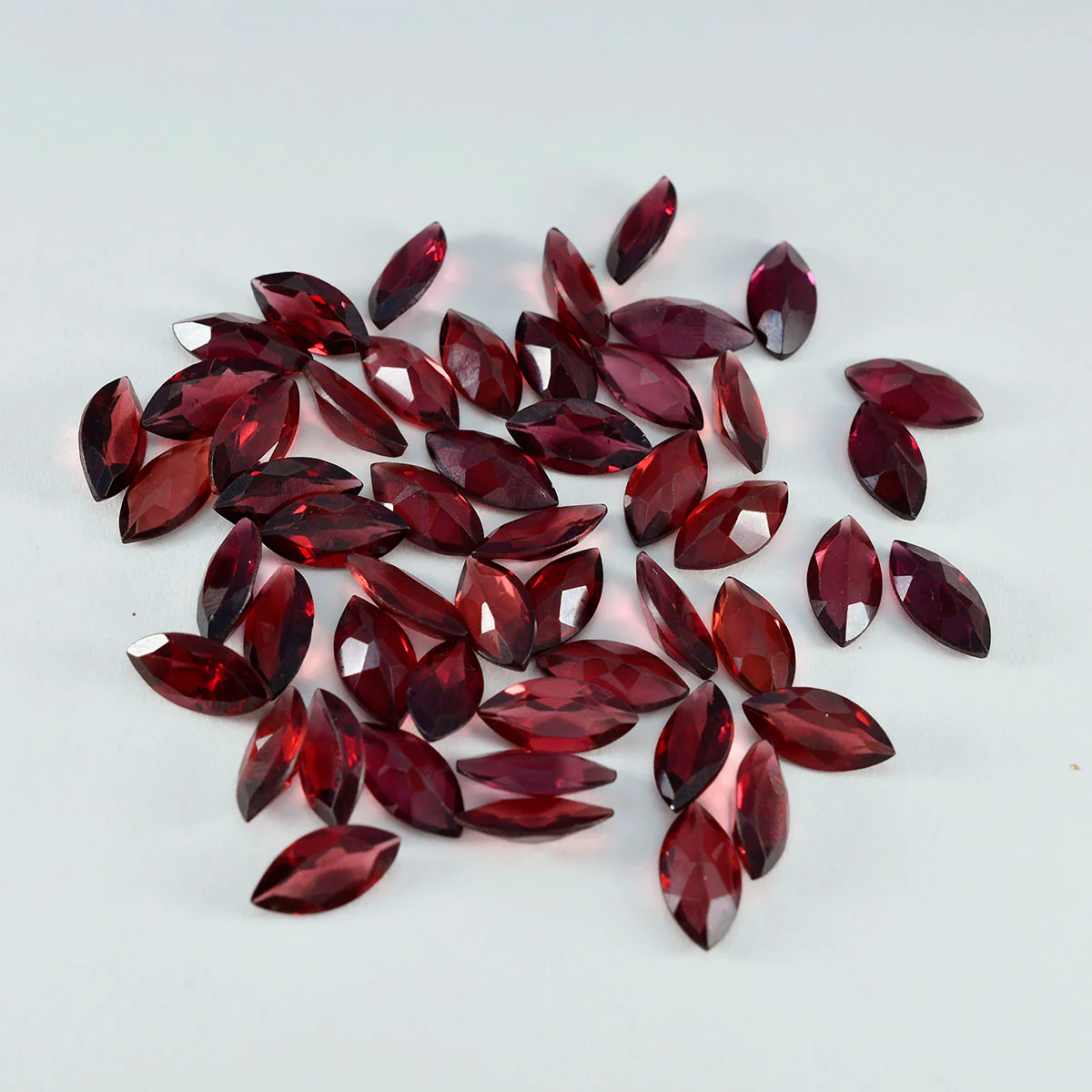 Garnet 10PC Tiny 2.5x5 MM Marquise Faceted Red Fiery Semi Precious Gems - Image 3