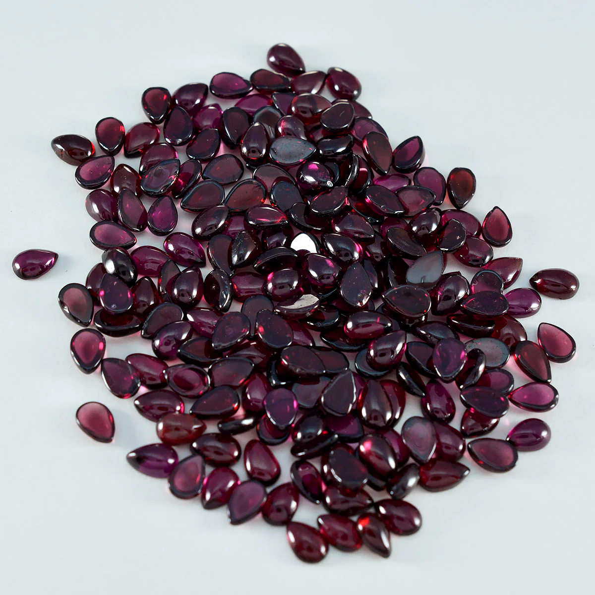 Garnet 10PC Tiny 3x5 MM Pear Cabochon Red Fine semi Precious Loose Gemstone - Image 4