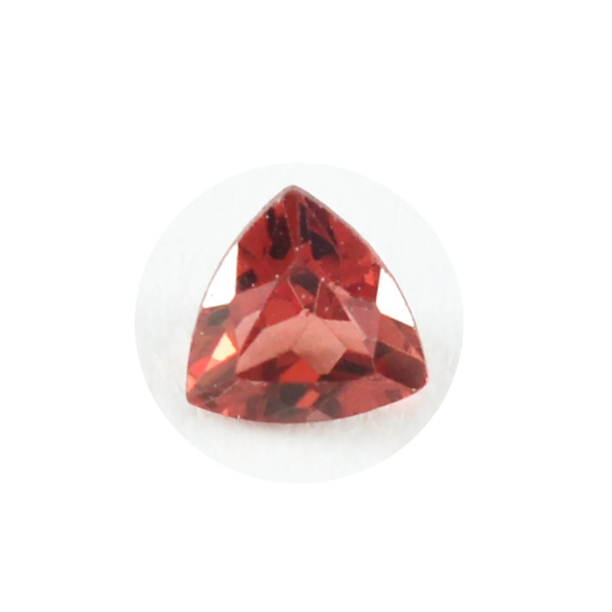 Garnet 10PC Tiny 4x4 MM Triangle Faceted Red Brilliant Semi Precious Loose Gemstones - Image 3