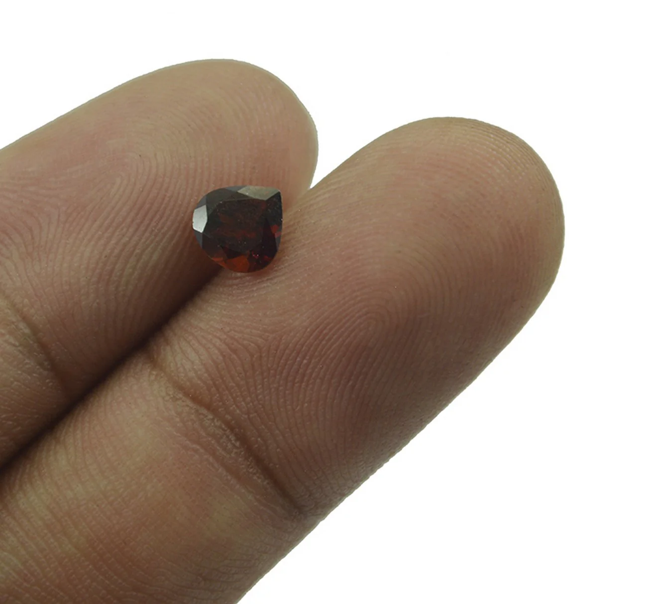Garnet 1PC Chunky 13x13 MM Heart Faceted Red Natural Semi Precious Gems - Image 4