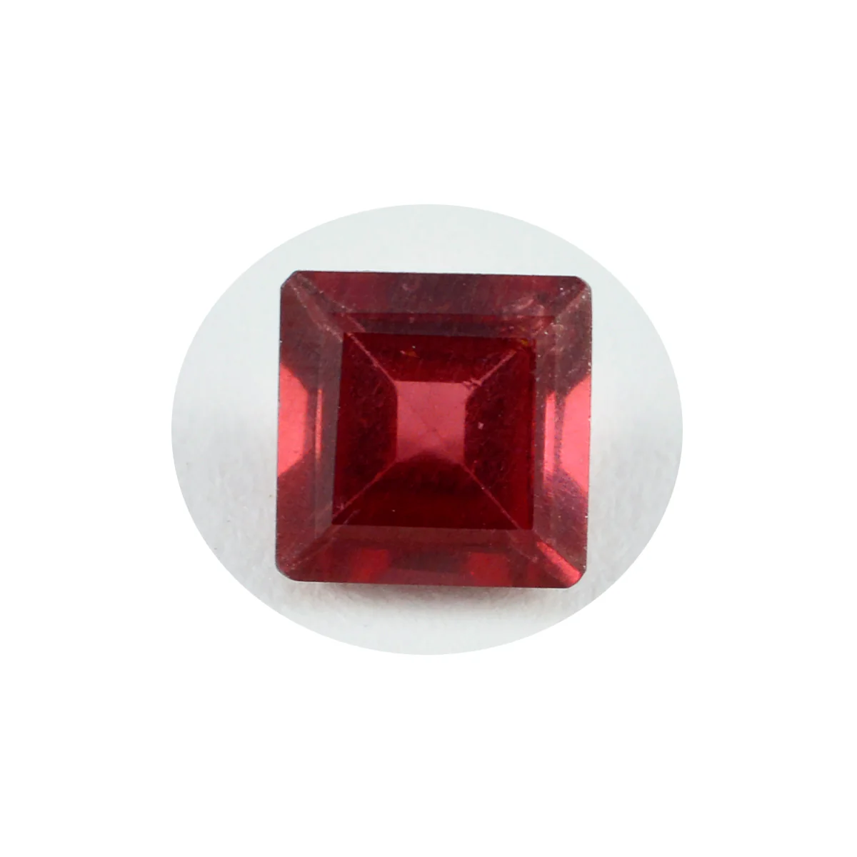 Garnet 1PC Chunky 15x15 MM Square Faceted Red Superior Semi Precious Loose Gemstone - Image 4