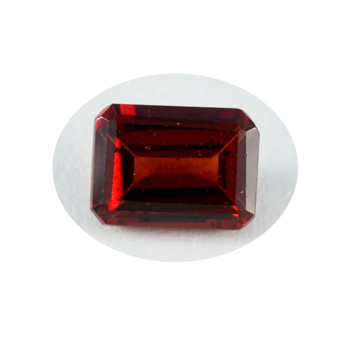 Garnet 1PC Large 10x12 MM Emerald Faceted Red Brilliant Semi Precious Loose Gems - Image 2