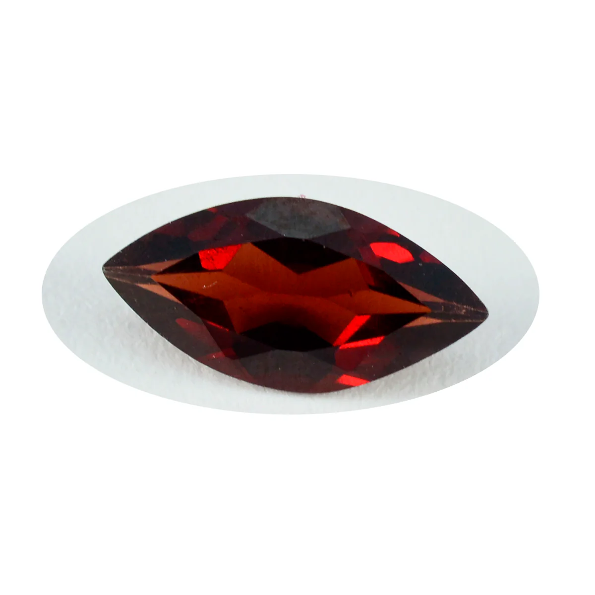 Garnet 1PC Large 8x16 MM Marquise Faceted Red Lustrous Semi Precious Loose Gemstone - Image 2