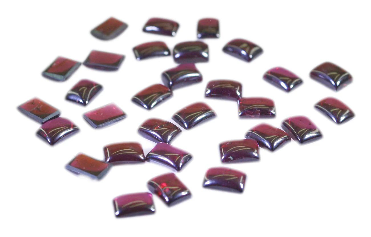 Garnet 1PC Medium 8x10 MM Emerald Cabochon Red Luster semi Precious Loose Gems - Image 4