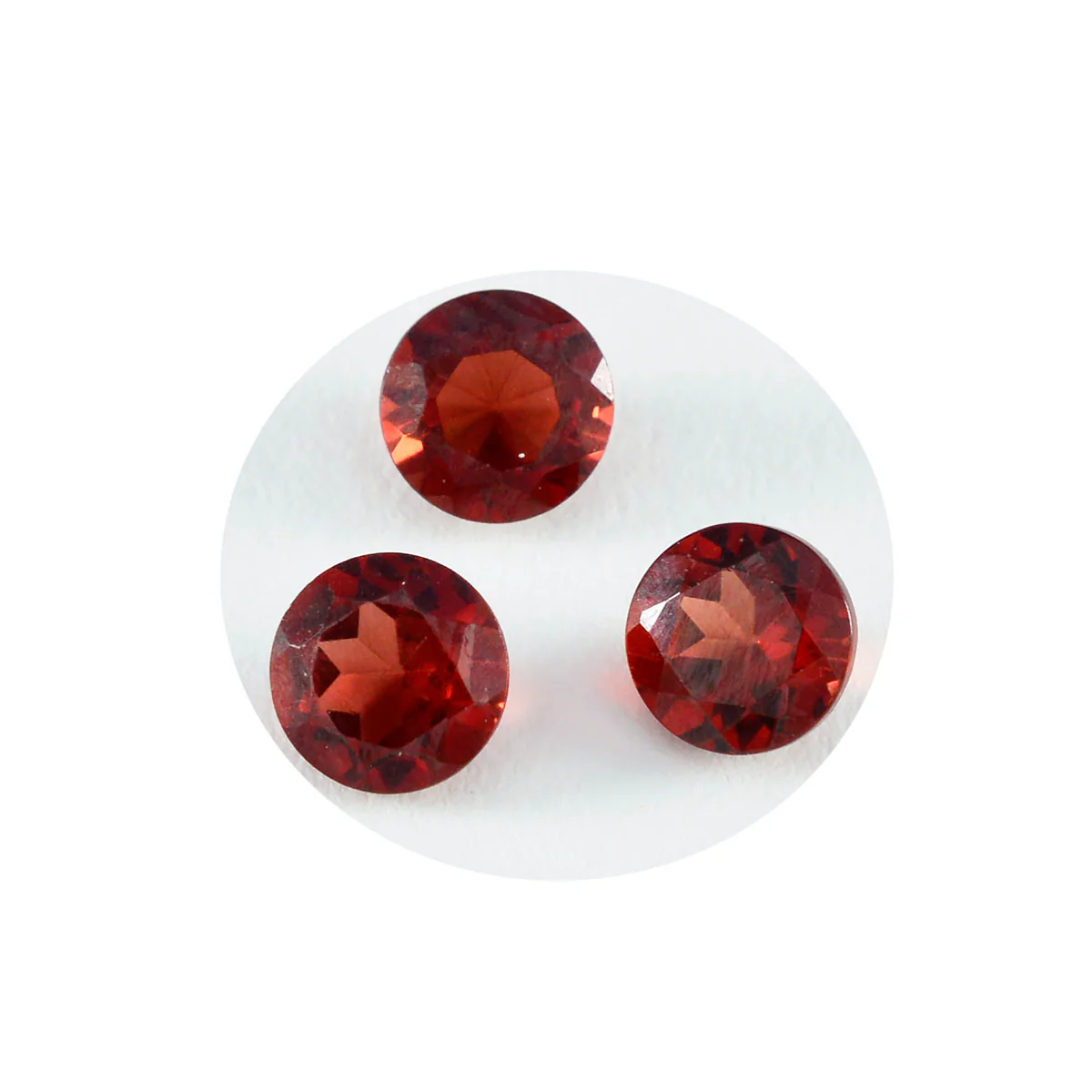 Garnet 1PC Medium 9x9 MM Round Faceted Red Lustrous Semi Precious Gems - Image 3