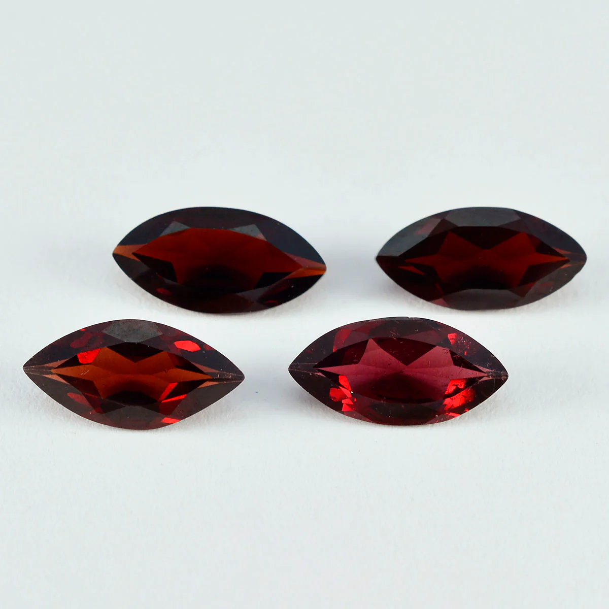 Garnet 1PC Small 5x10 MM Marquise Faceted Red Polished Semi Precious Loose Gemstones