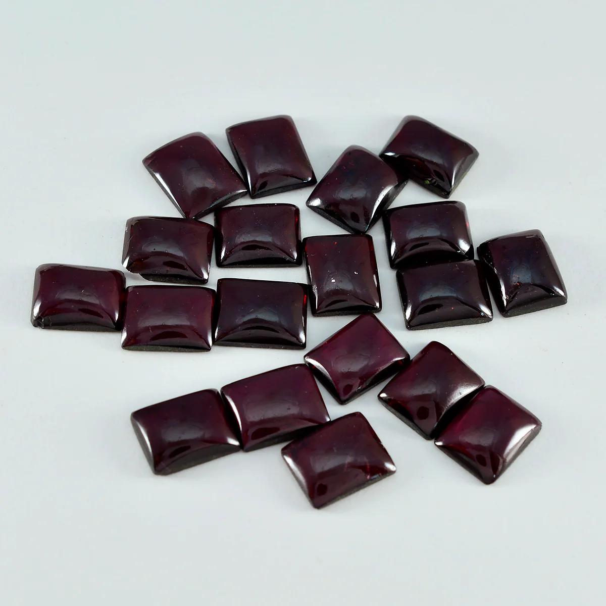 Garnet 1PC Small 6x8 MM Emerald Cabochon Red Brilliant semi Precious Loose Gemstones