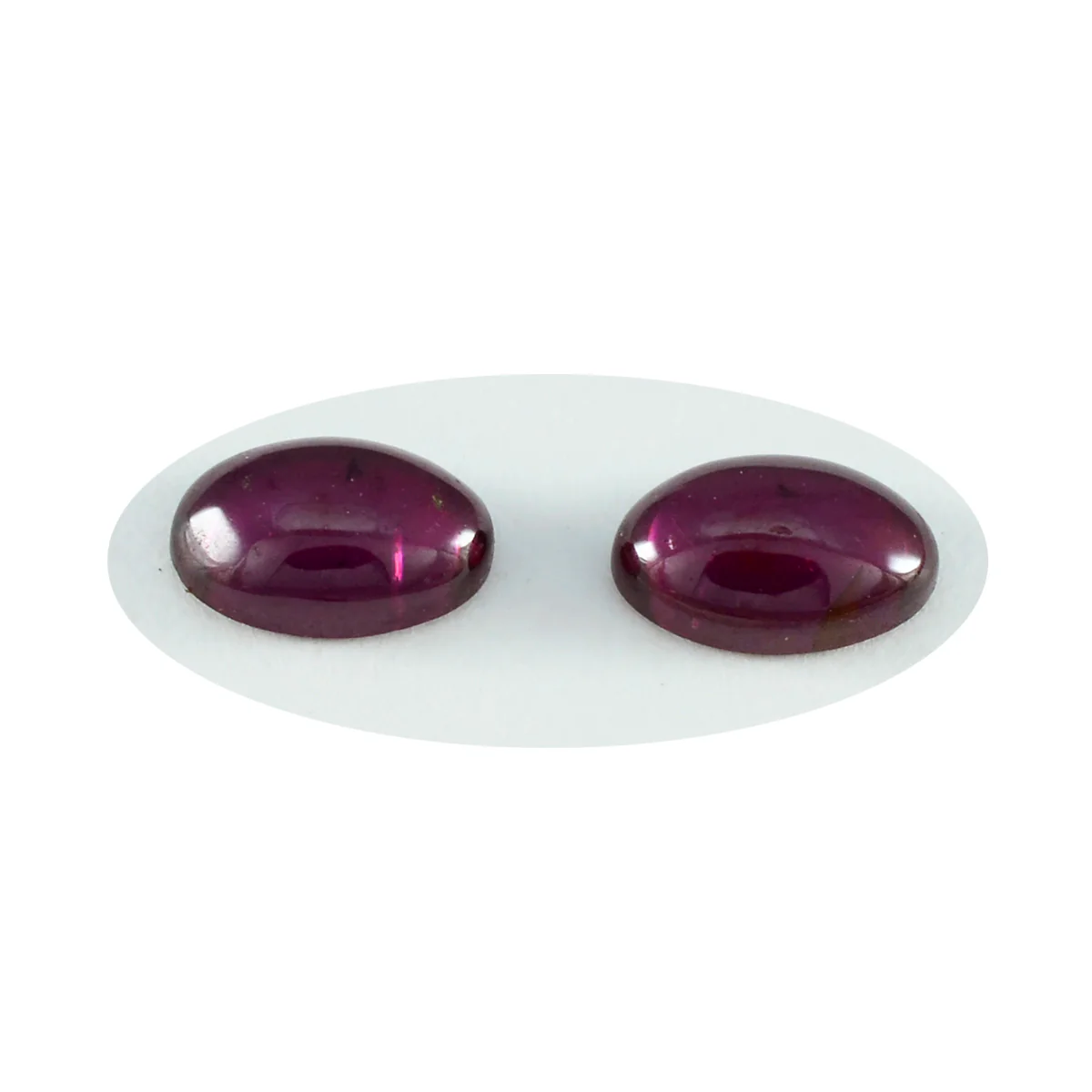 Garnet 1PC Small 6x8 MM Oval Cabochon Red Pure semi Precious Precious Gemstone - Image 2