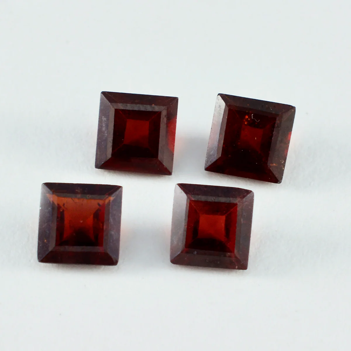 Garnet 1PC Tiny 5x5 MM Square Faceted Red Sparkling Semi Precious Gems - Image 2