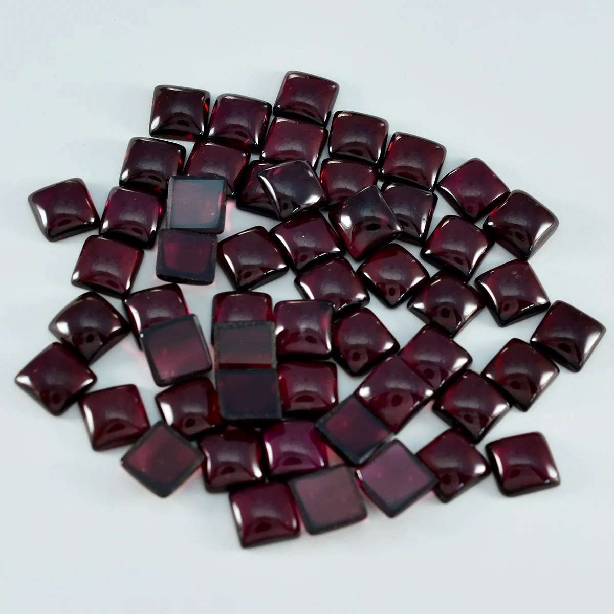 Garnet 1PC Tiny 6x6 MM Square Cabochon Red Polished semi Precious Loose Gems - Image 4