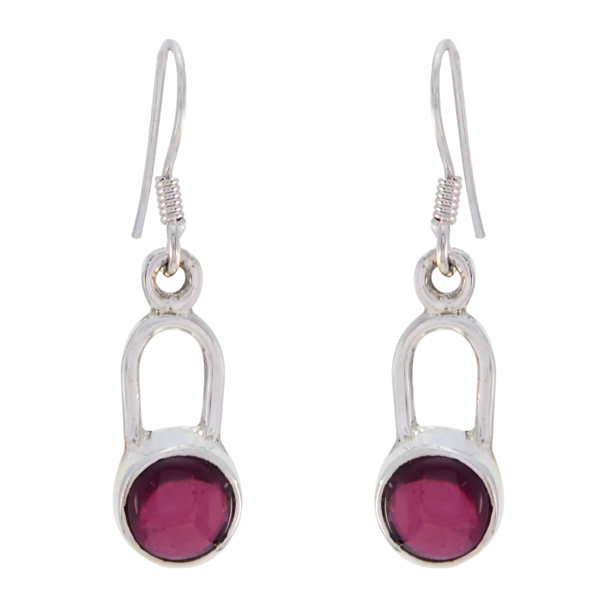 Garnet African Aisha multiple Dangle Red 92.5 Silver Earring