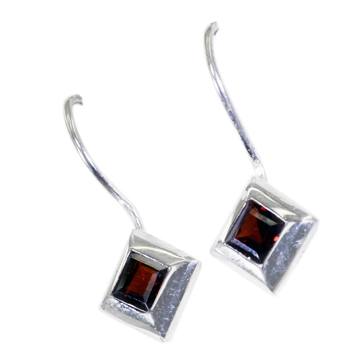 Garnet Italian Isabel multiple Dangle Red 925 Silver Earring - Image 3