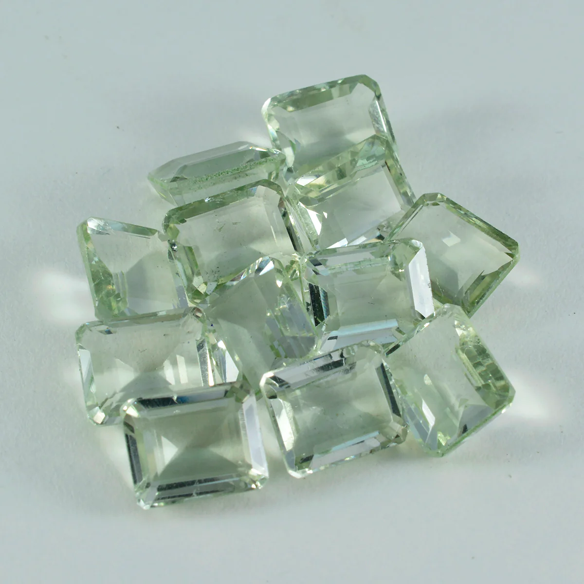Green Amethyst 1PC Chunky 12x16 MM Emerald Faceted Green Splendid Semi Precious Loose Gemstone - Image 3