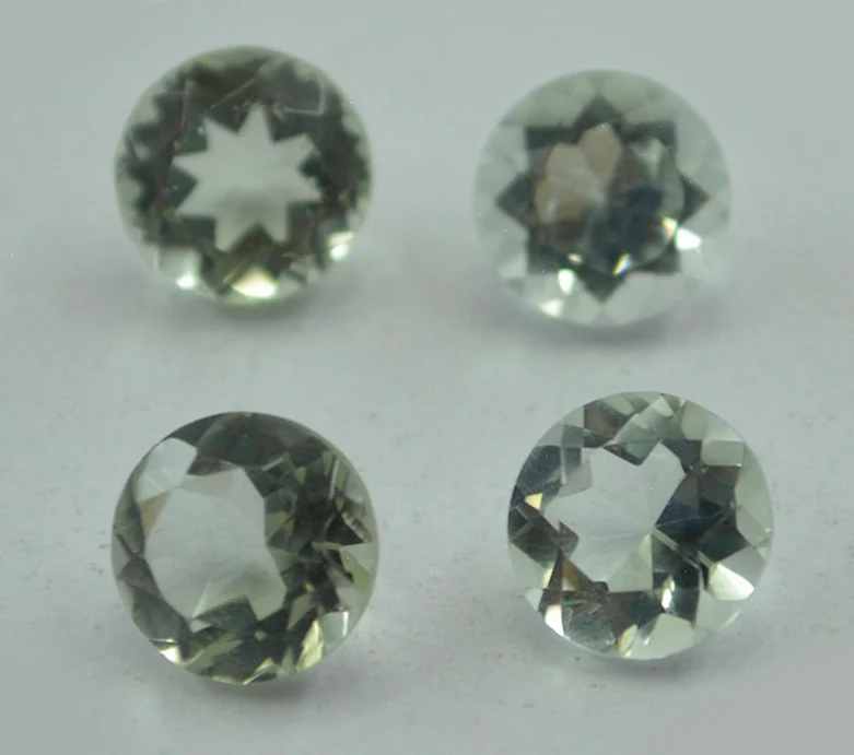 Green Amethyst 1PC Chunky 13x13 MM Round Faceted Green Natural Semi Precious Loose Gemstone - Image 3
