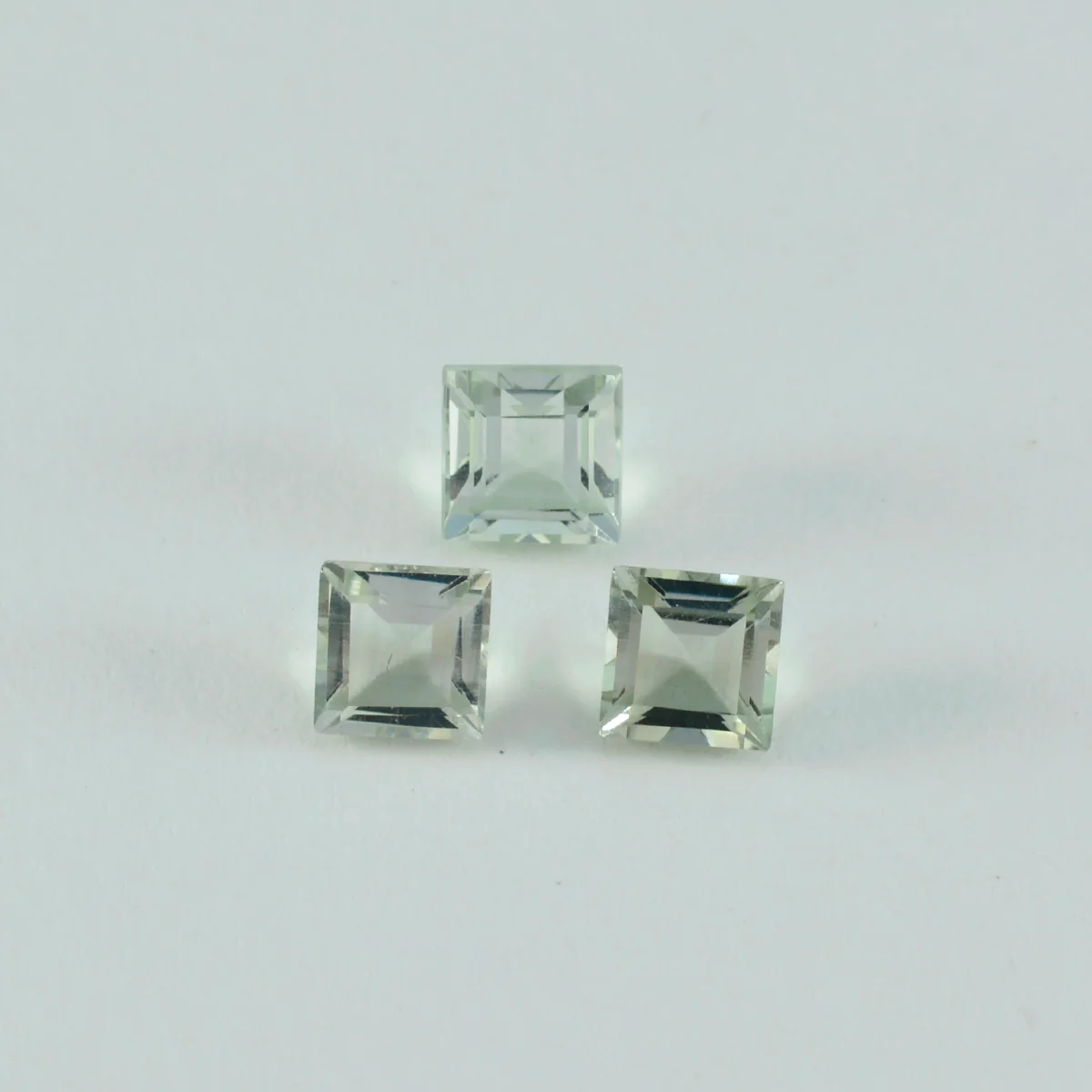 Green Amethyst 1PC Chunky 16x16 MM Square Faceted Green Pure Semi Precious Loose Gems