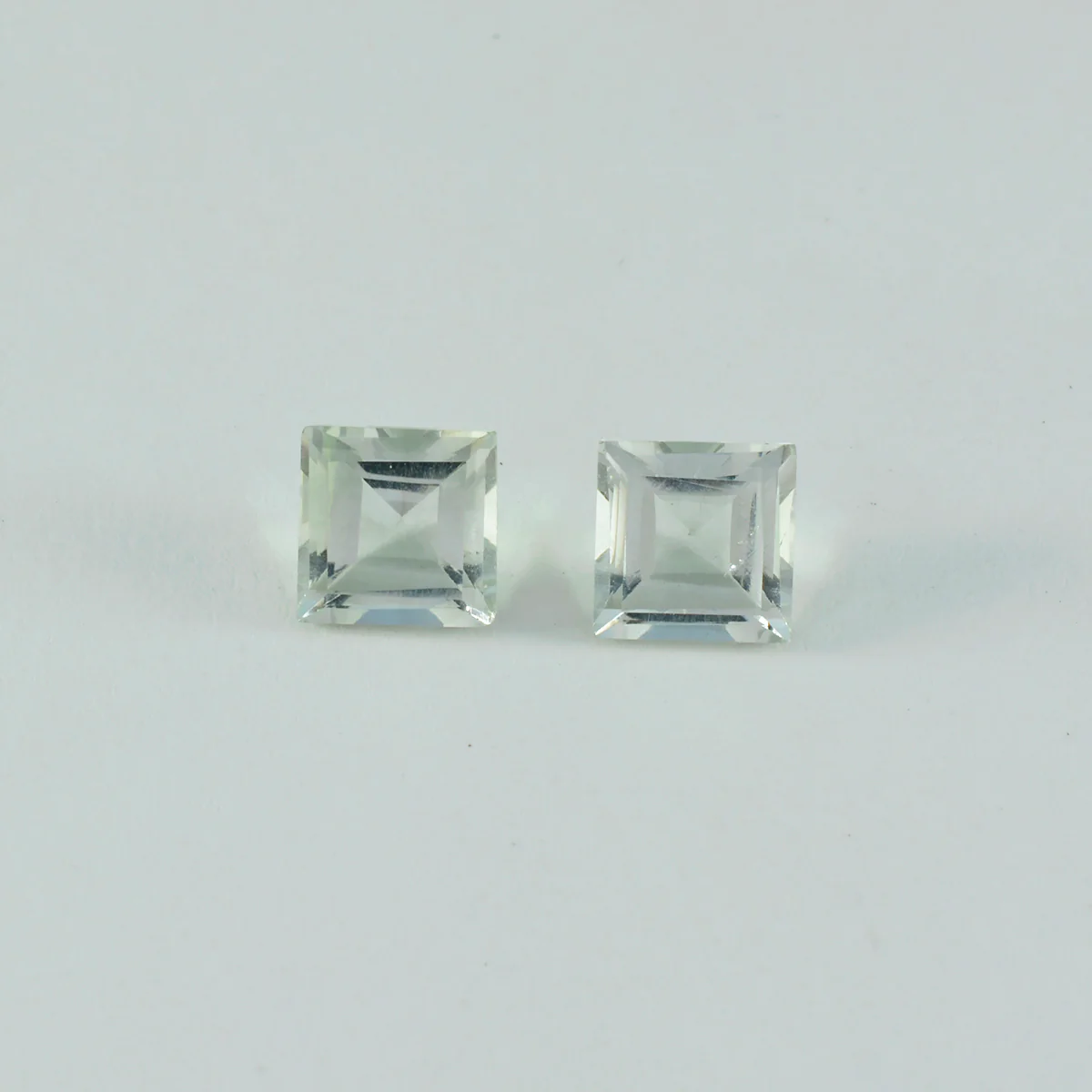 Green Amethyst 1PC Chunky 16x16 MM Square Faceted Green Pure Semi Precious Loose Gems - Image 2